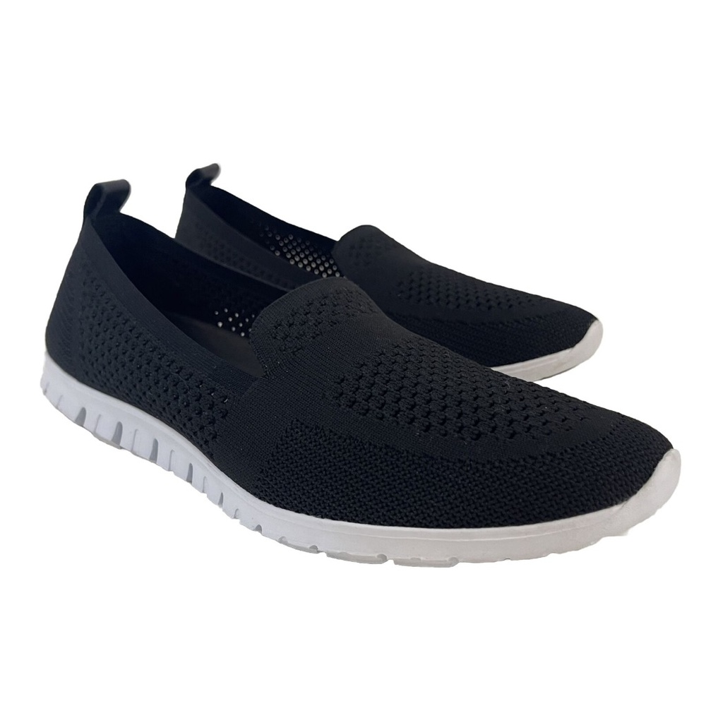 Cole Haan Zerogrand Slip On Loafers Womens Sz 11 Shoe Black Perf Flat Athleisure